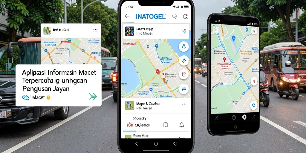 Tampilan antarmuka aplikasi INATOGEL dengan fitur Info Macet yang jelas.
