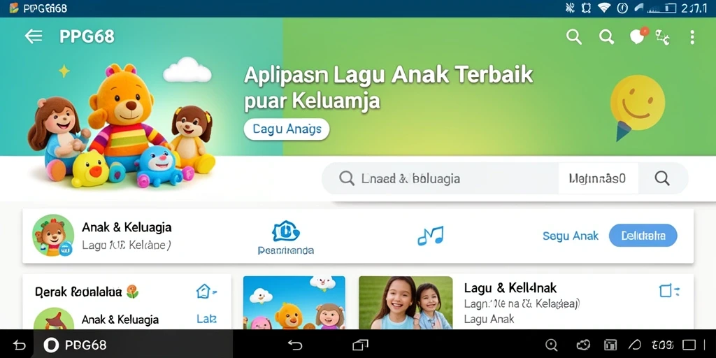 Tampilan antarmuka PGG68 yang ramah anak dan menarik.
